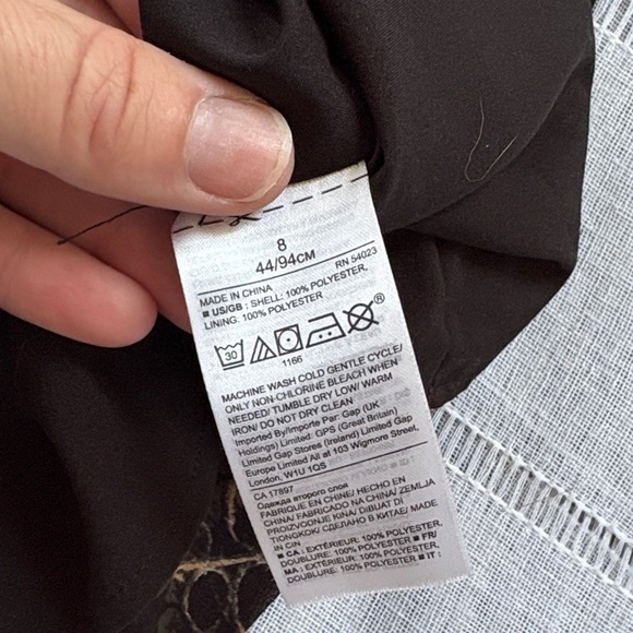 Banana Republic Gold Leaf V-Neck Shift Dress - Picture 10 of 12